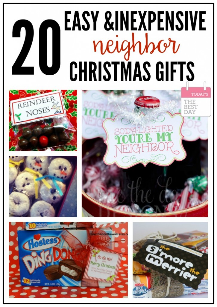 20 Easy & Inexpensive Neighbor Christmas Gifts