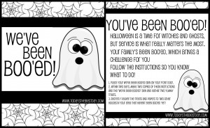 Service Challenge for October - You've Been Boo'ed | Today's the Best Day