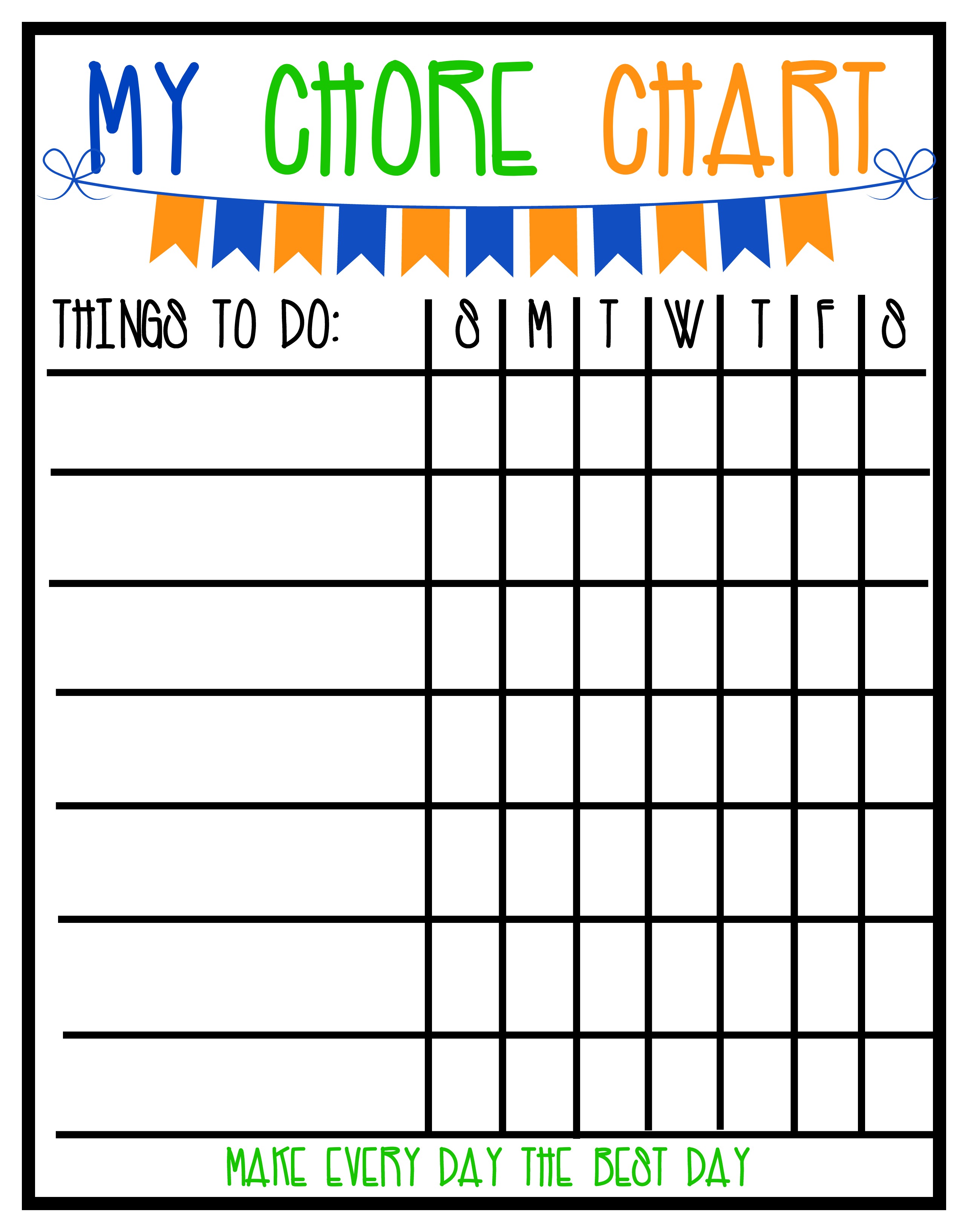 BOY CHORE CHART