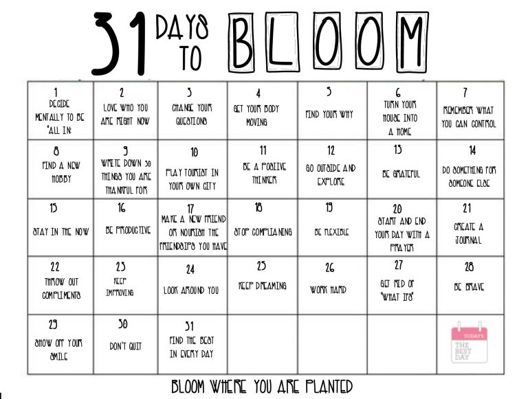 31 Ways To Bloom Where You Are Planted Today s the Best Day